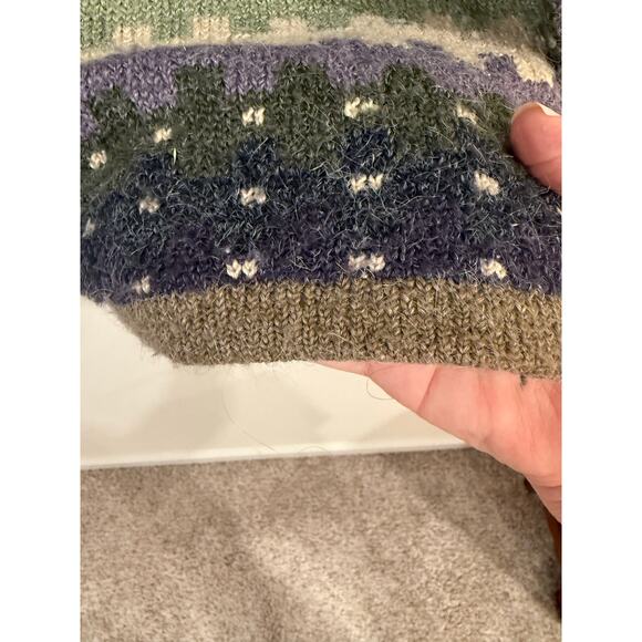 DressBarn Printed Button Front Cardigan Sweater Multicolor Women's Plus Size 1x - Picture 4 of 11